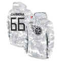 STECN T.Titans #66 Fernando Carmona Jr. Player Camo Arctic Salute to Service Pullover Hoodies Home Game Stitched Jerseys