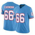 STECN T.Titans #66 Fernando Carmona Jr. Player Light Blue Limited Vapor F.U.S.E. Home Game Stitched Jerseys