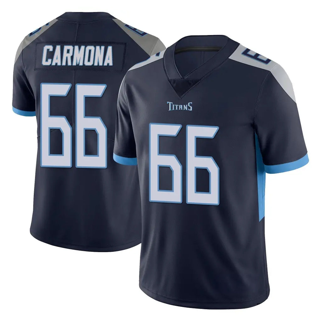 STECN T.Titans #66 Fernando Carmona Jr. Player Navy Limited Vapor Untouchable Home Game Stitched Jerseys