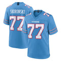 STECN T.Titans #77 Peter Skoronski Player Light Blue 2026 Game Home Stitched Jerseys