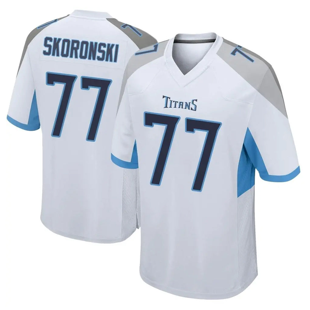 STECN T.Titans #77 Peter Skoronski Player White Home Game Stitched Jerseys