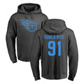 STECN T.Titans #91 John Franklin-Myers Player Ash One Color Pullover Hoodies Home Game Stitched Jerseys