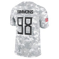 STECN T.Titans #98 Jeffery Simmons Player Arctic Camo Salute To Service Limited Stitched Jerseys