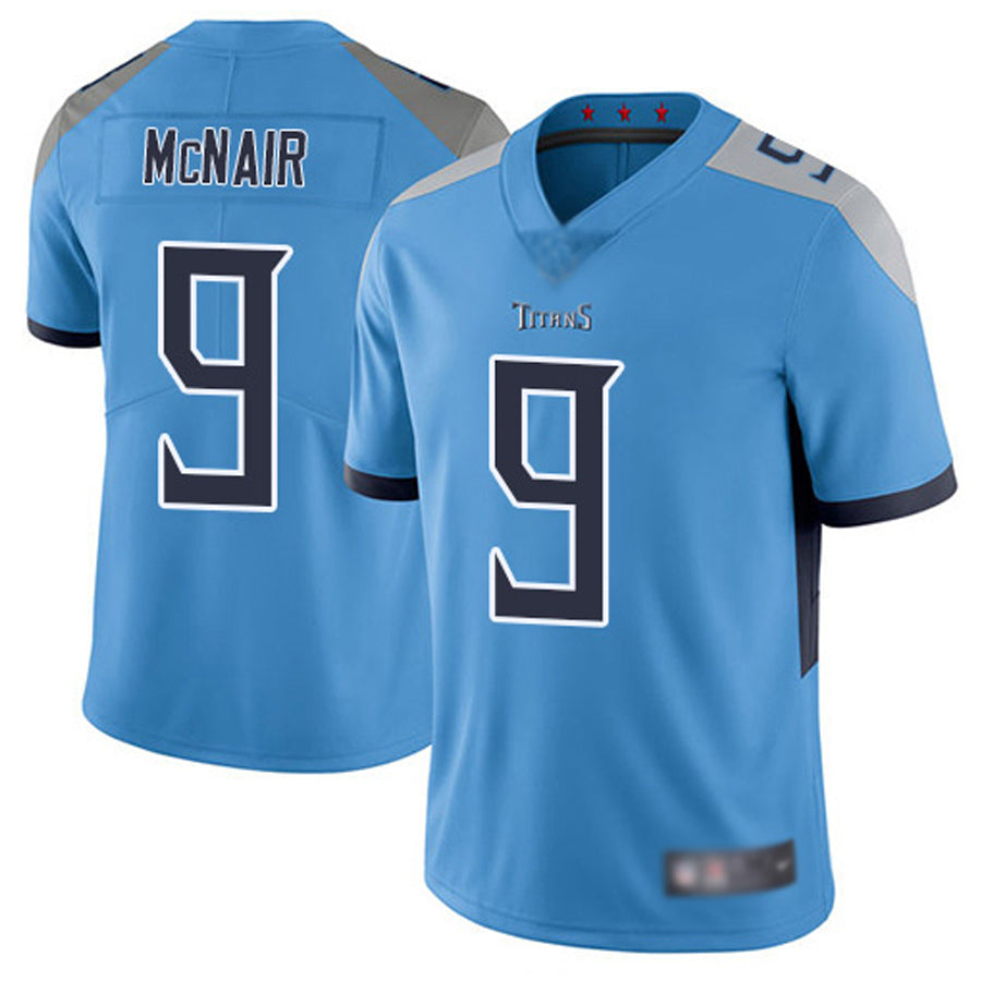 STECN T.Titans #9 Steve McNair Player Light Blue Vapor Limited Stitched Jerseys
