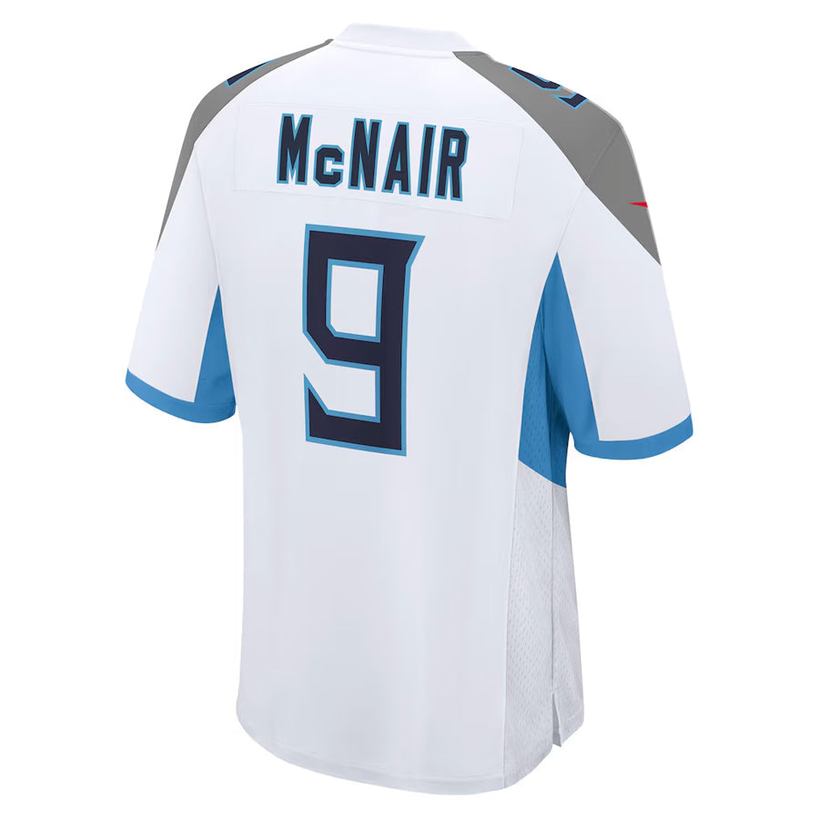 STECN T.Titans #9 Steve McNair Player White Home Game Stitched Jerseys