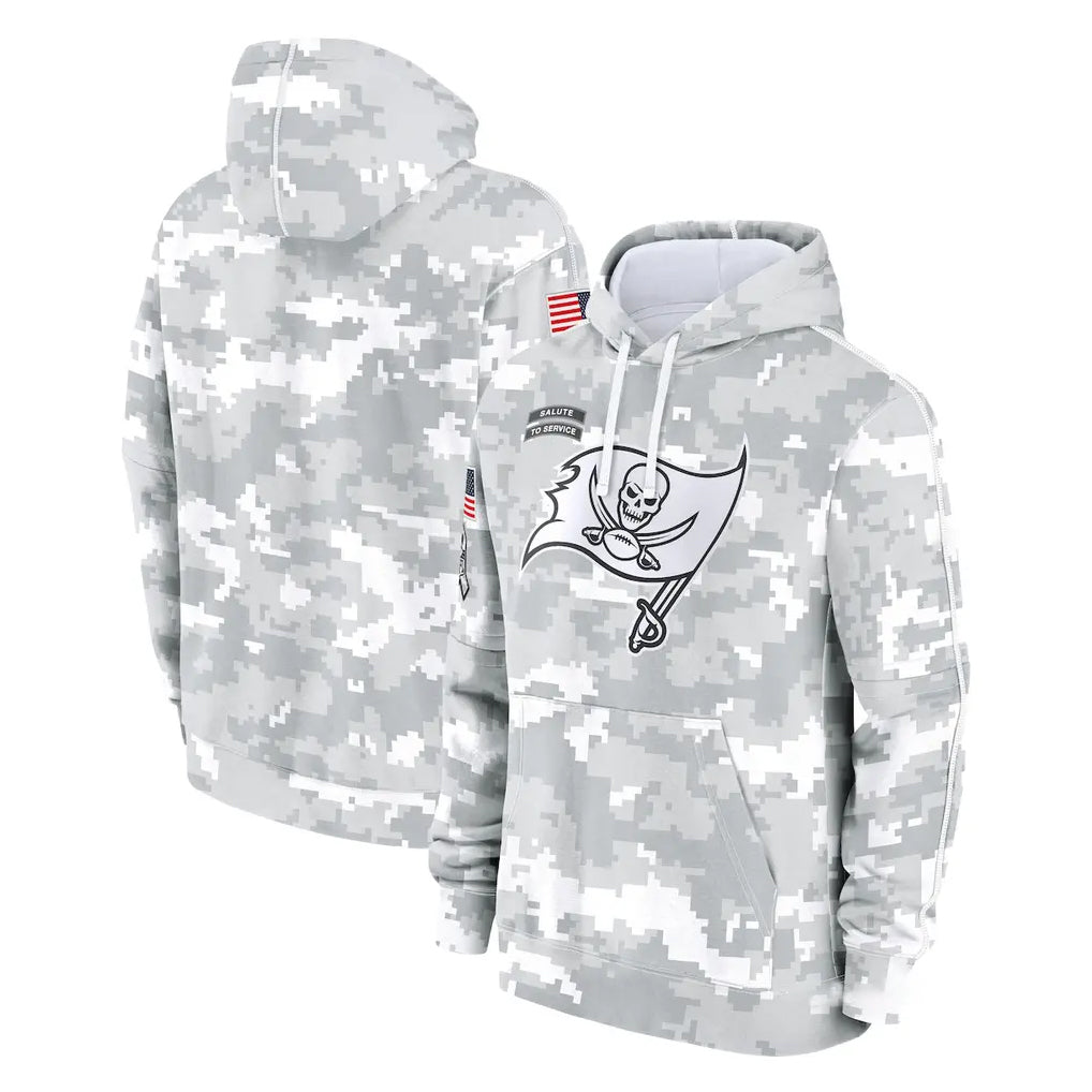 STECN TB.Buccaneers  Blank Player Arctic Camo Limited Salute to Service Pullover Hoodies Game Stitched Jerseys