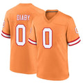 STECN TB.Buccaneers #0 Yaya Diaby Player Orange Throwback Home Game Stitched Jerseys