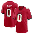 STECN TB.Buccaneers #0 Yaya Diaby Player Red Home Game Stitched Jerseys
