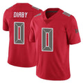 STECN TB.Buccaneers #0 Yaya Diaby Player Red Limited Color Rush Home Game Stitched Jerseys