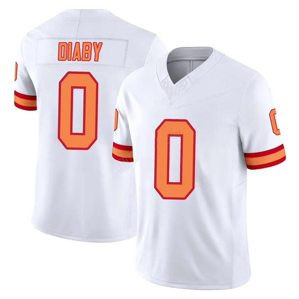 STECN TB.Buccaneers #0 Yaya Diaby Player White Limited '76 Vapor F.U.S.E. Home Game Stitched Jerseys