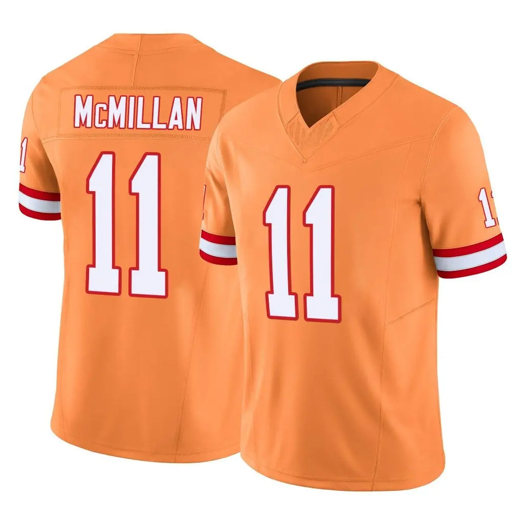STECN TB.Buccaneers #11 Jalen McMillan Player Orange Limited Vapor F.U.S.E. Home Game Stitched Jerseys