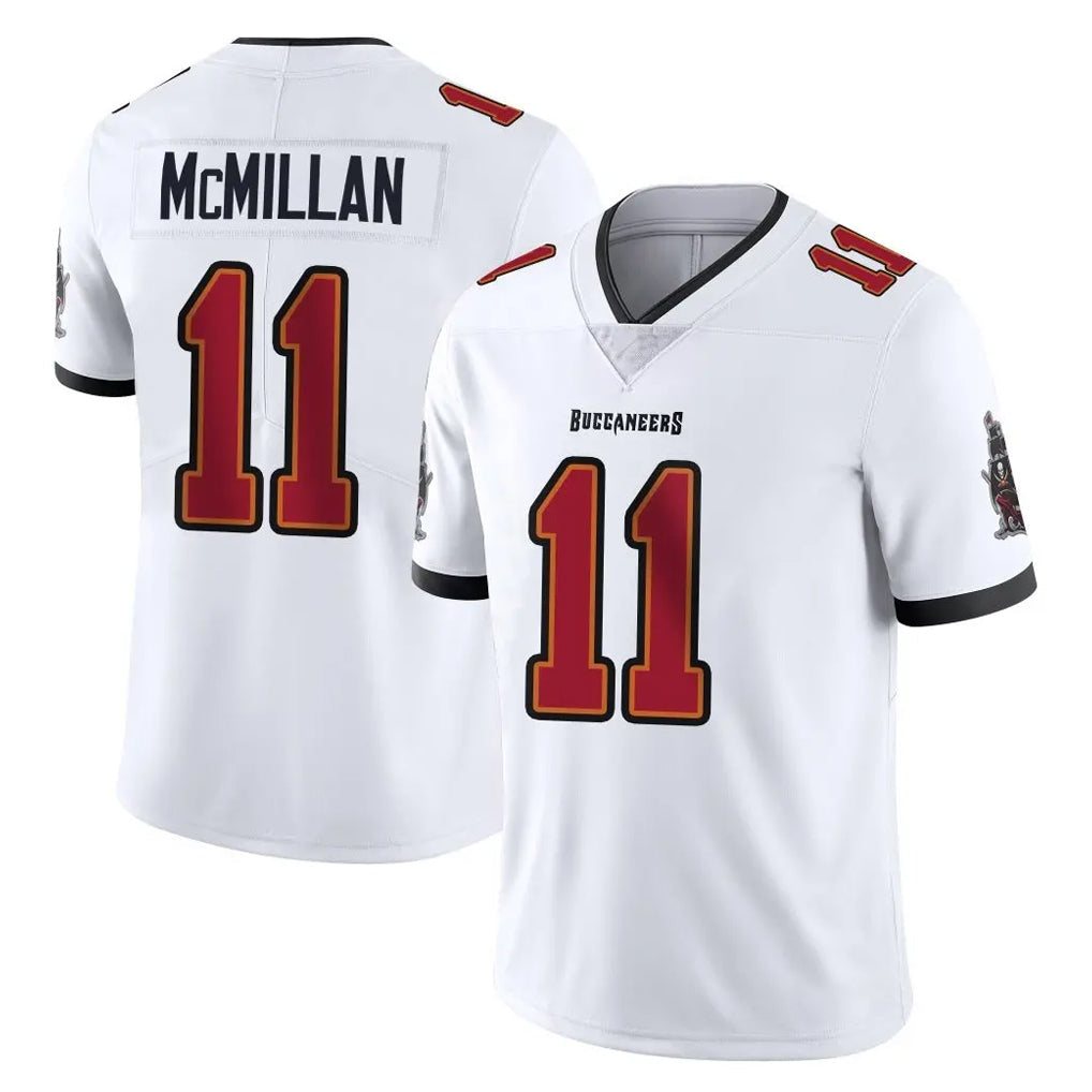 STECN TB.Buccaneers #11 Jalen McMillan Player White Limited Vapor F.U.S.E. Home Game Stitched Jerseys