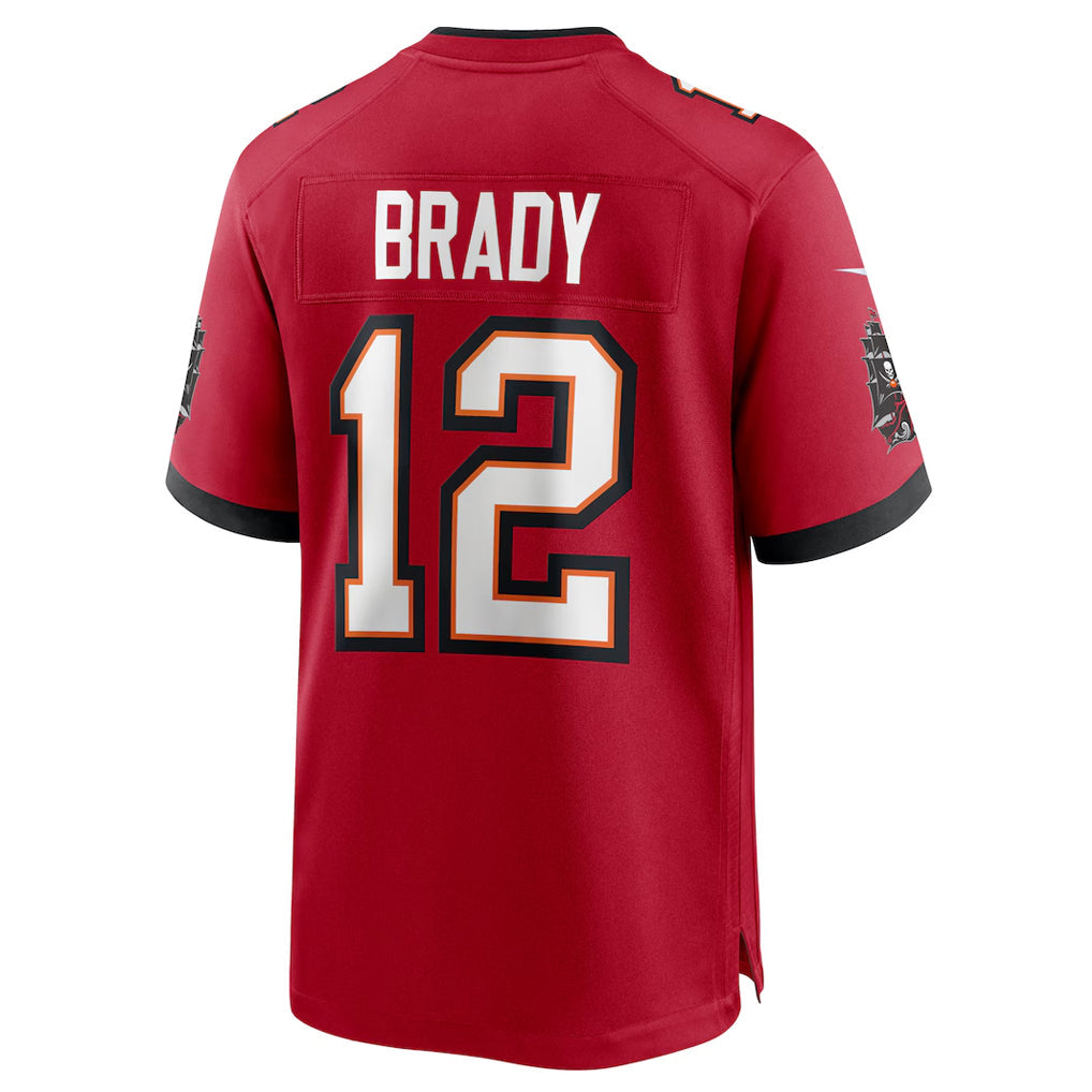 STECN TB.Buccaneers #12 Tom Brady Player Red Home Game Stitched Jerseys