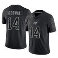 STECN TB.Buccaneers #14 Chris Godwin Jr. Player Black Reflective Limited Home Game Stitched Jerseys