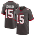 STECN TB.Buccaneers #15 Tez Johnson Player Pewter Alternate Home Game Stitched Jerseys