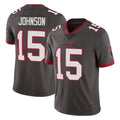 STECN TB.Buccaneers #15 Tez Johnson Player Pewter Limited Alternate Vapor Home Game Stitched Jerseys