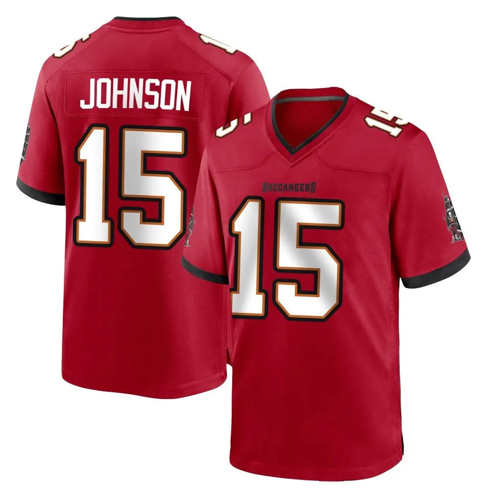 STECN TB.Buccaneers #15 Tez Johnson Player Red Home Game Stitched Jerseys