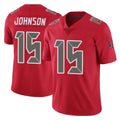STECN TB.Buccaneers #15 Tez Johnson Player Red Limited Color Rush Home Game Stitched Jerseys