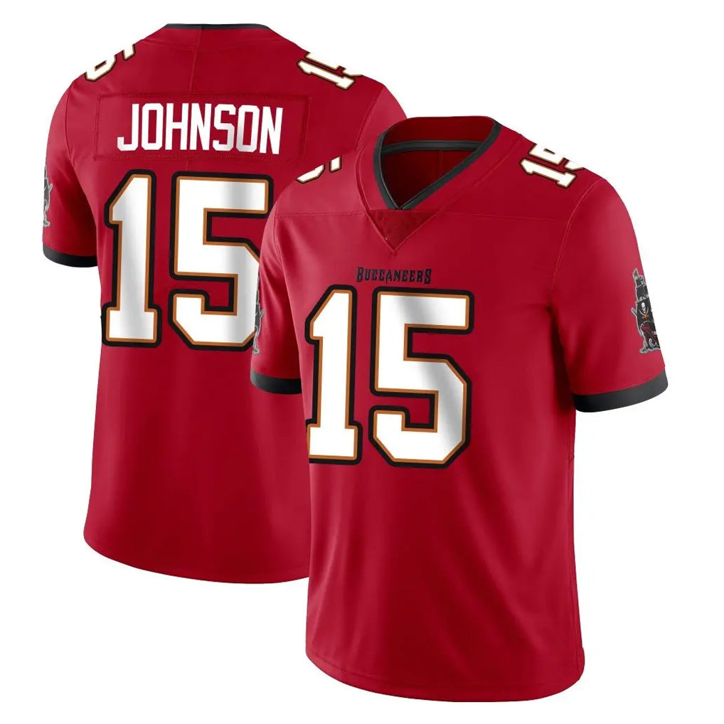STECN TB.Buccaneers #15 Tez Johnson Player Red Limited Vapor Home Game Stitched Jerseys
