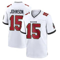 STECN TB.Buccaneers #15 Tez Johnson Player White Home Game Stitched Jerseys