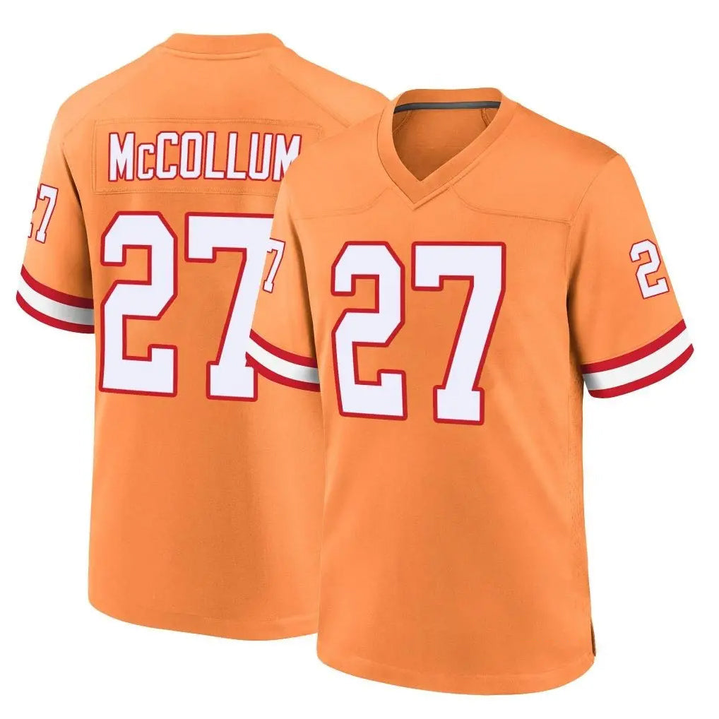STECN TB.Buccaneers #27 Zyon McCollum Player Orange Throwback Home Game Stitched Jerseys