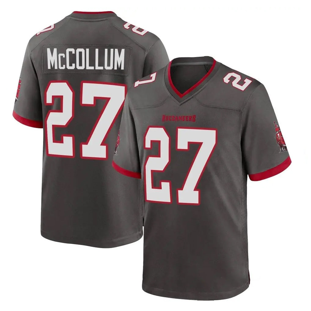 STECN TB.Buccaneers #27 Zyon McCollum Player Pewter Alternate Home Game Stitched Jerseys