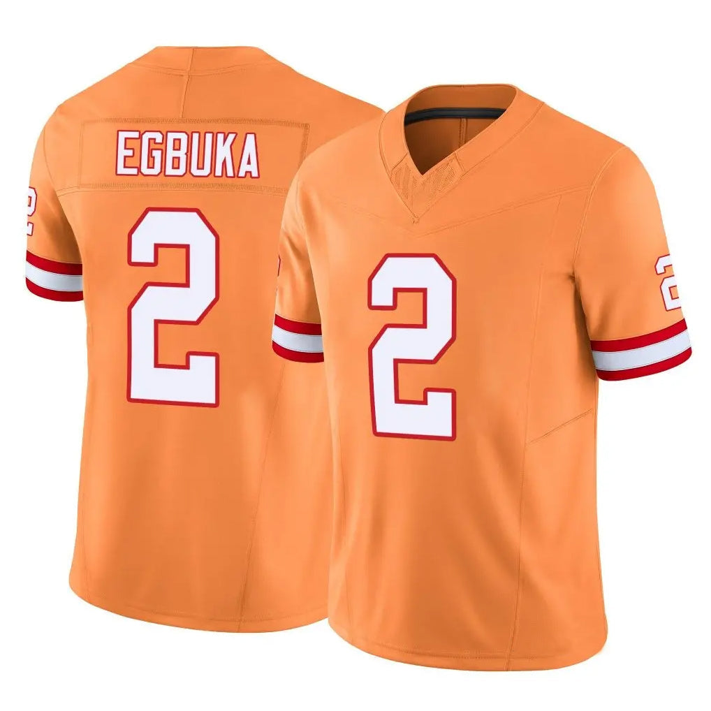 STECN TB.Buccaneers #2 Emeka Egbuka Player Orange Vapor F.U.S.E. Limited Stitched Jerseys