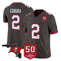 STECN TB.Buccaneers #2 Emeka Egbuka Player Pewter Limited 2026 Season Vapor F.U.S.E. Home Game Stitched Jerseys