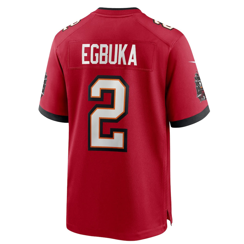 STECN TB.Buccaneers #2 Emeka Egbuka Player Red Home Game Stitched Jerseys