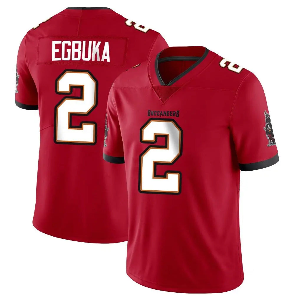 STECN TB.Buccaneers #2 Emeka Egbuka Player Red Limited Vapor Home Game Stitched Jerseys