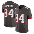 STECN TB.Buccaneers #34 Alex Anzalone Player Pewter Limited Alternate Vapor Home Game Stitched Jerseys