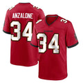 STECN TB.Buccaneers #34 Alex Anzalone Player Red Home Game Stitched Jerseys