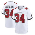 STECN TB.Buccaneers #34 Alex Anzalone Player White Home Game Stitched Jerseys