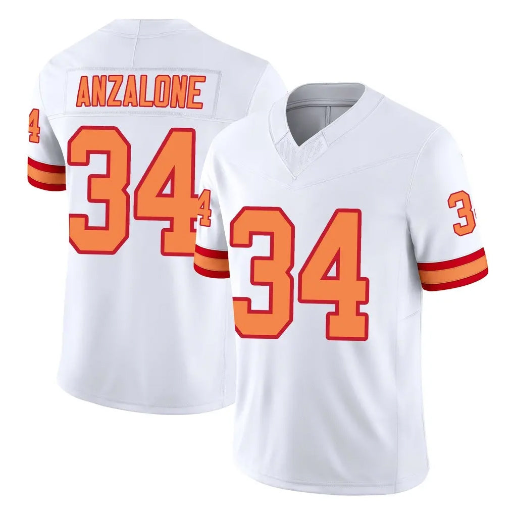 STECN TB.Buccaneers #34 Alex Anzalone Player White Limited '76 Vapor F.U.S.E. Home Game Stitched Jerseys