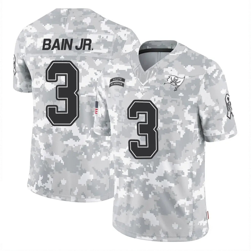 STECN TB.Buccaneers #3 Rueben Bain Jr. Player Arctic Camo Limited Salute To Service Home Game Stitched Jerseys