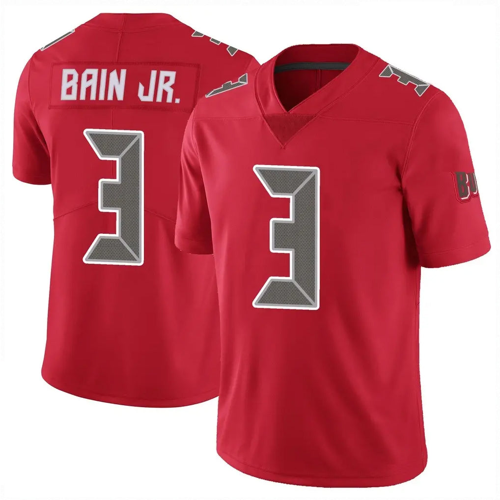 STECN TB.Buccaneers #3 Rueben Bain Jr. Player Red Limited Color Rush Home Game Stitched Jerseys