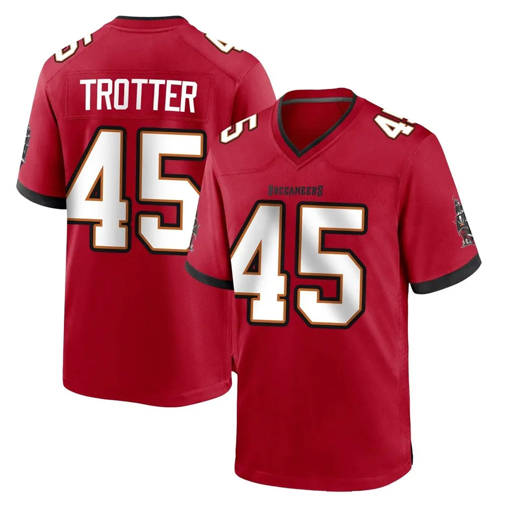 STECN TB.Buccaneers #45 Josiah Trotter Player Red Home Game Stitched Jerseys
