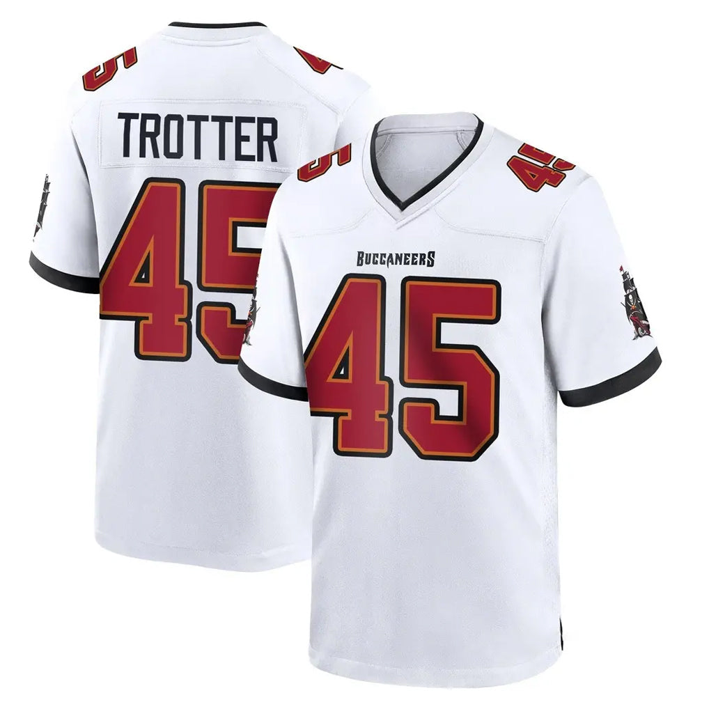 STECN TB.Buccaneers #45 Josiah Trotter Player White Home Game Stitched Jerseys