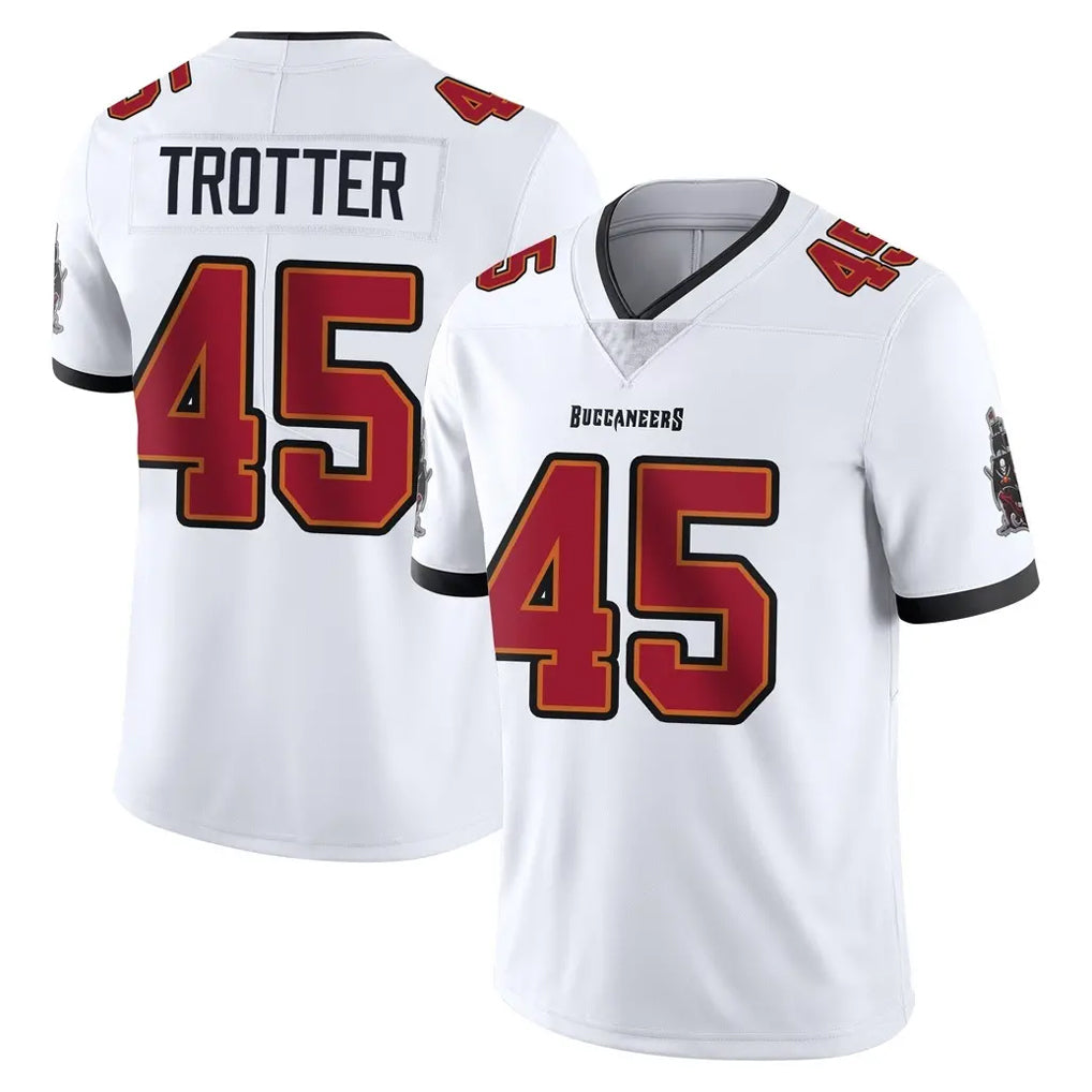 STECN TB.Buccaneers #45 Josiah Trotter Player White Limited Vapor Untouchable Home Game Stitched Jerseys