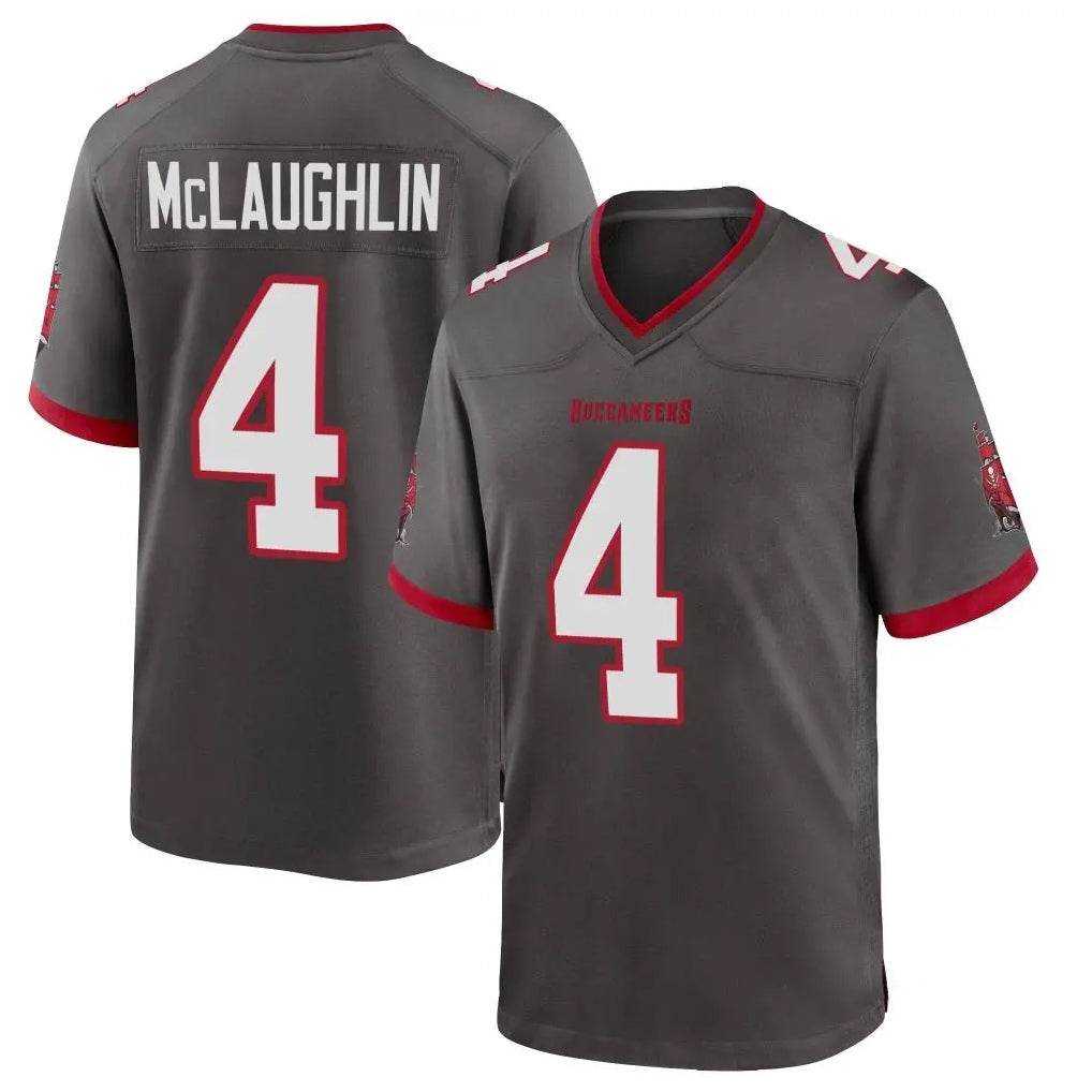 STECN TB.Buccaneers #4 Chase McLaughlin Player Pewter Alternate Home Game Stitched Jerseys