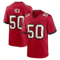 STECN TB.Buccaneers #50 Vita Vea Player Red Home Game Stitched Jerseys