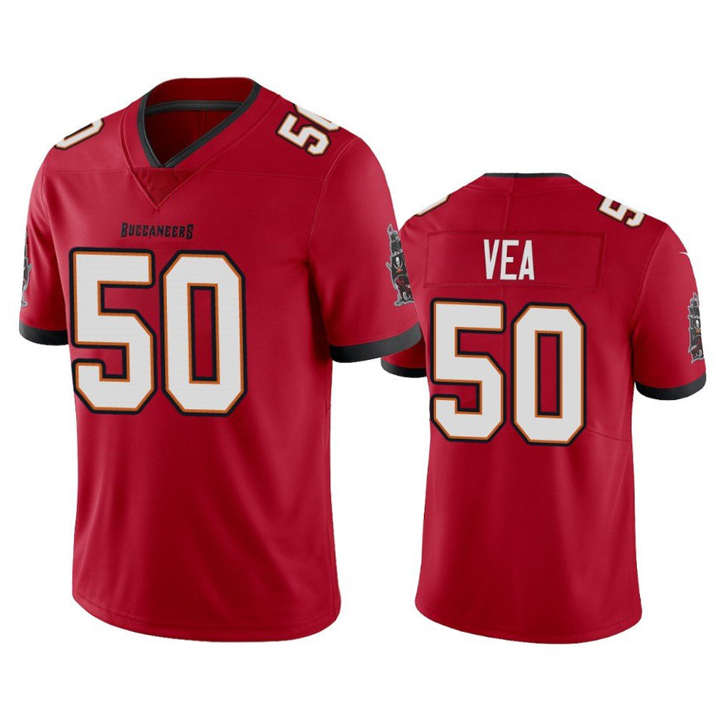 STECN TB.Buccaneers #50 Vita Vea Player Red Limited Vapor Home Game Stitched Jerseys