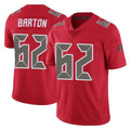 STECN TB.Buccaneers #62 Graham Barton Player Red Limited Color Rush Home Game Stitched Jerseys