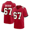 STECN TB.Buccaneers #67 Luke Goedeke Player Red Home Game Stitched Jerseys