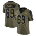 STECN TB.Buccaneers #69 Cody Mauch Player Olive Salute To Service Limited Game Stitched Jerseys