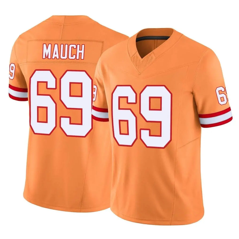 STECN TB.Buccaneers #69 Cody Mauch Player Orange Limited Vapor F.U.S.E. Home Game Stitched Jerseys