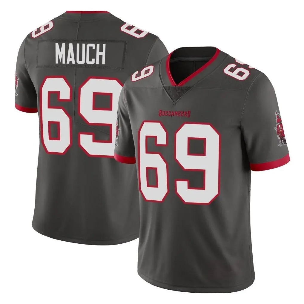 STECN TB.Buccaneers #69 Cody Mauch Player Pewter Limited Alternate Vapor Home Game Stitched Jerseys