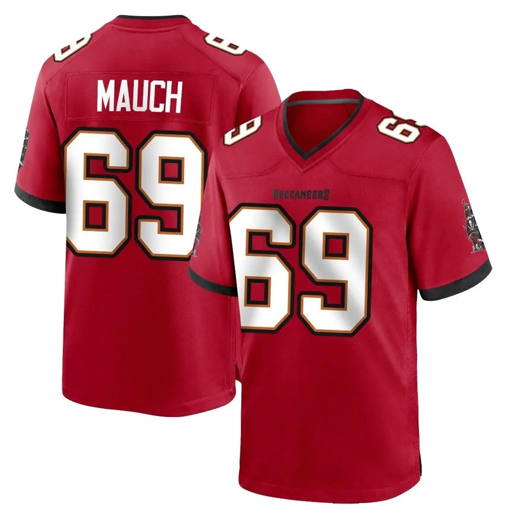 STECN TB.Buccaneers #69 Cody Mauch Player Red Home Game Stitched Jerseys