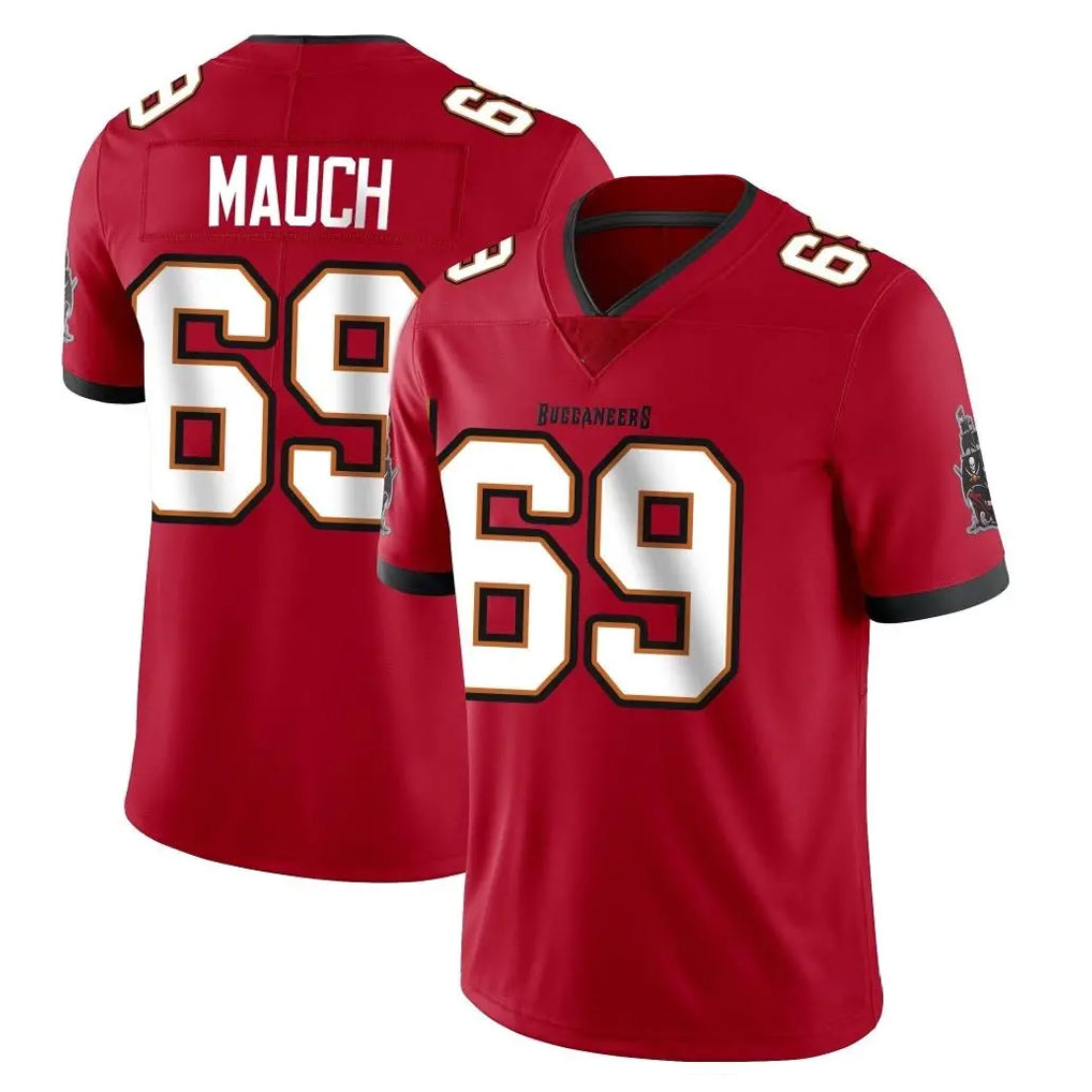 STECN TB.Buccaneers #69 Cody Mauch Player Red Limited Vapor Home Game Stitched Jerseys