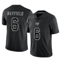 STECN TB.Buccaneers #6 Baker Mayfield Player Black RFLCTV Limited Stitched Jerseys